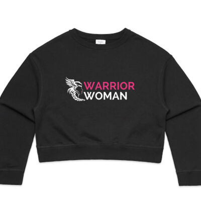 Warrior Woman Logo [crop] Sweater Thumbnail