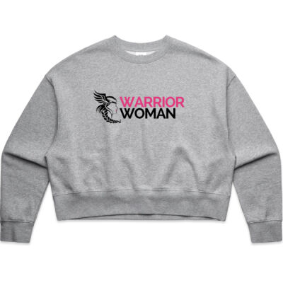 Warrior Woman Logo [oversized crew] Sweater Thumbnail