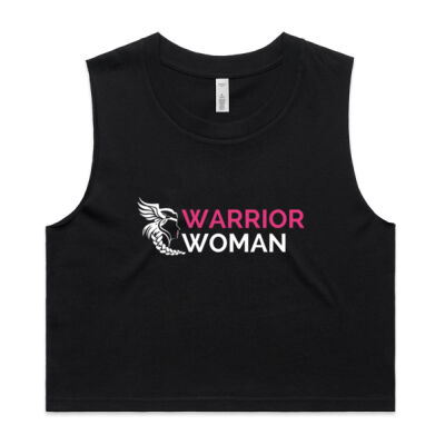 Warrior Woman Logo [crop tank] Activewear Thumbnail